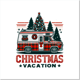 Christmas Vacation Plaid Rv Posters and Art